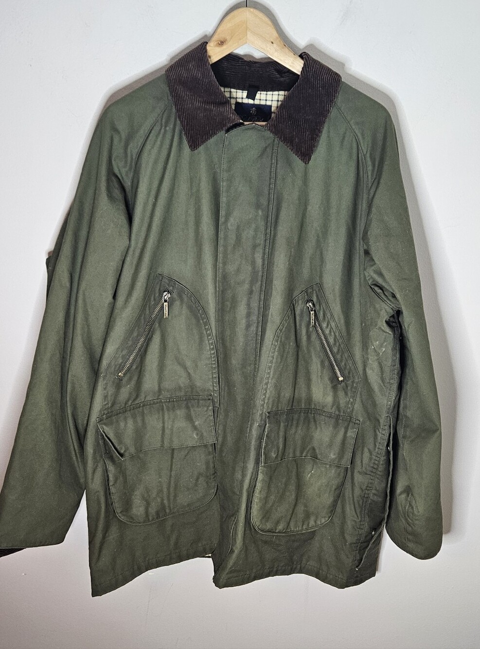 Brooks Brothers Cotton Canvas Field Jacket Barn Coat Army Green Men's L